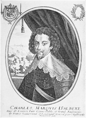 Image unavailable: CHARLES D’ALBERT, DUC DE LUYNES, CONSTABLE OF FRANCE.  From a contemporary print.