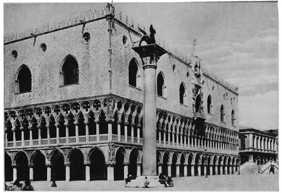 Grand Ducal Palace, Venice  The great entrance, the allegorical sculptures, and the Giant’s Staircase of the Palace of the Doges in Venice, are hardly more remarkable than the prison under the eaves or so-called “leads” of the palace or the Prison of the Piombi. Here many noted prisoners have been confined and from the “leads” Casanova made his famous escape after six years’ imprisonment decreed by the Council of Ten.