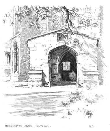 Image unavailable: DORCHESTER ABBEY. SOUTH DOOR.