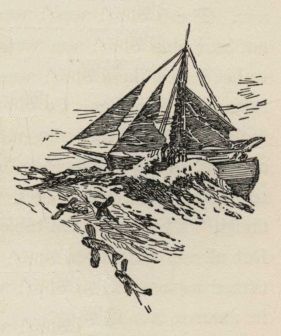 Sailboat, flying fish]