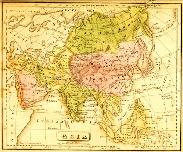 Map of Asia.