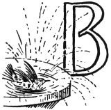 Illustrated capital B