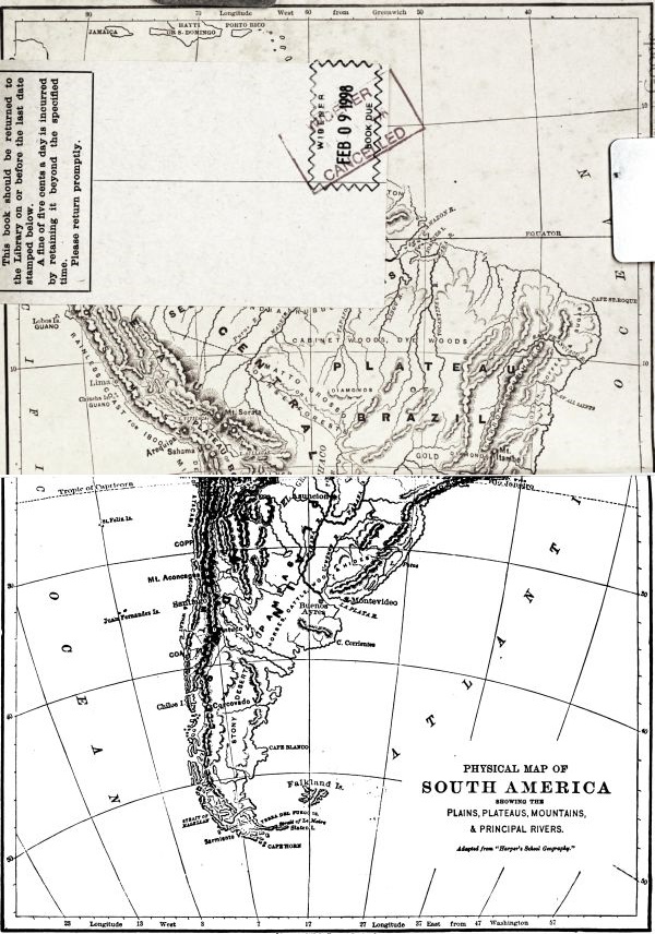 Map of South America