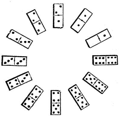 A circle of dominoes