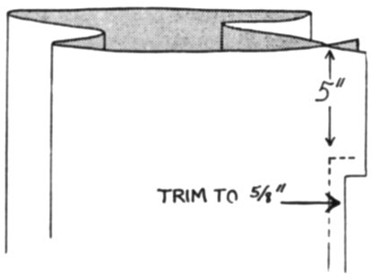 Stitching the seam