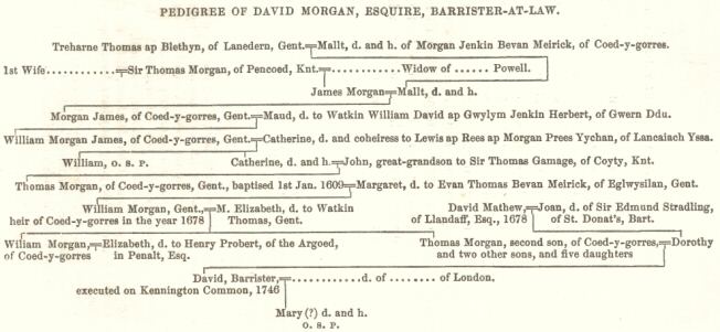 Pedigree of David Morgan