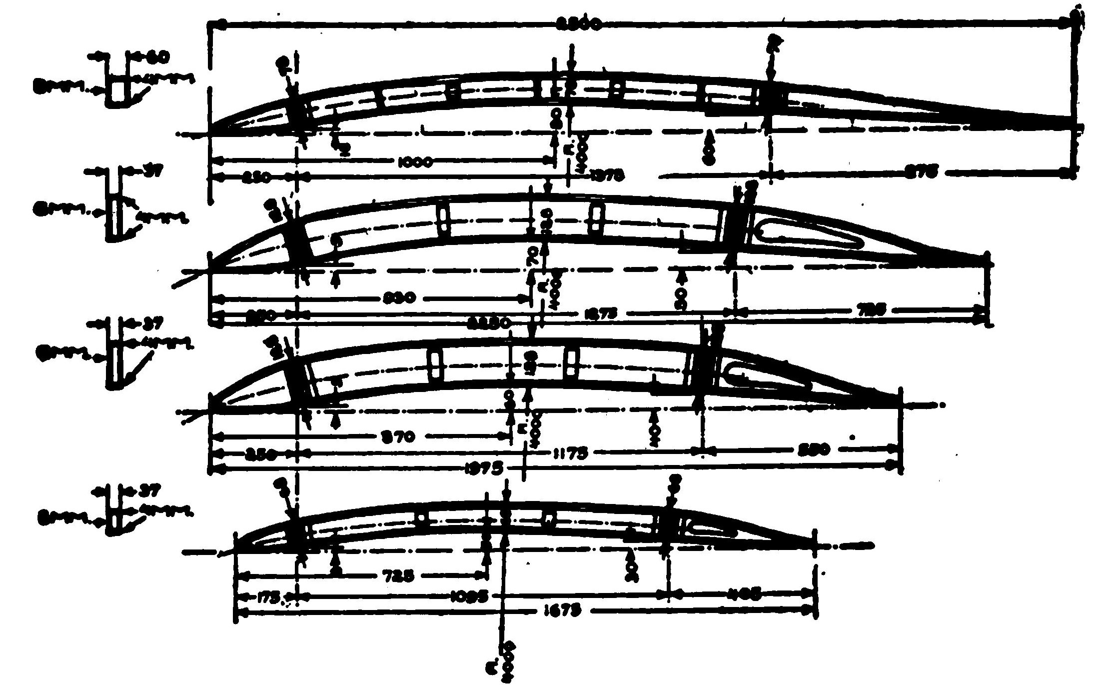 Fig. 3. Nieuport Monoplane Ribs.