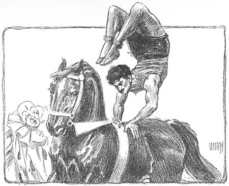 “Doing his specialty, a wonderful vaulting and tumbling act.”
