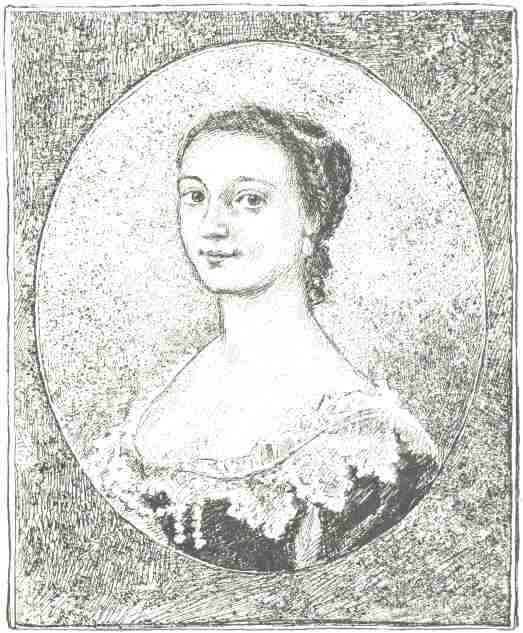 Miss Walkinshaw.  From a miniature in the possession of Mrs. Wedderburn Ogilvie, of Rannagulzion.  (By permission of Messrs. Charles Scribners’ Sons.)