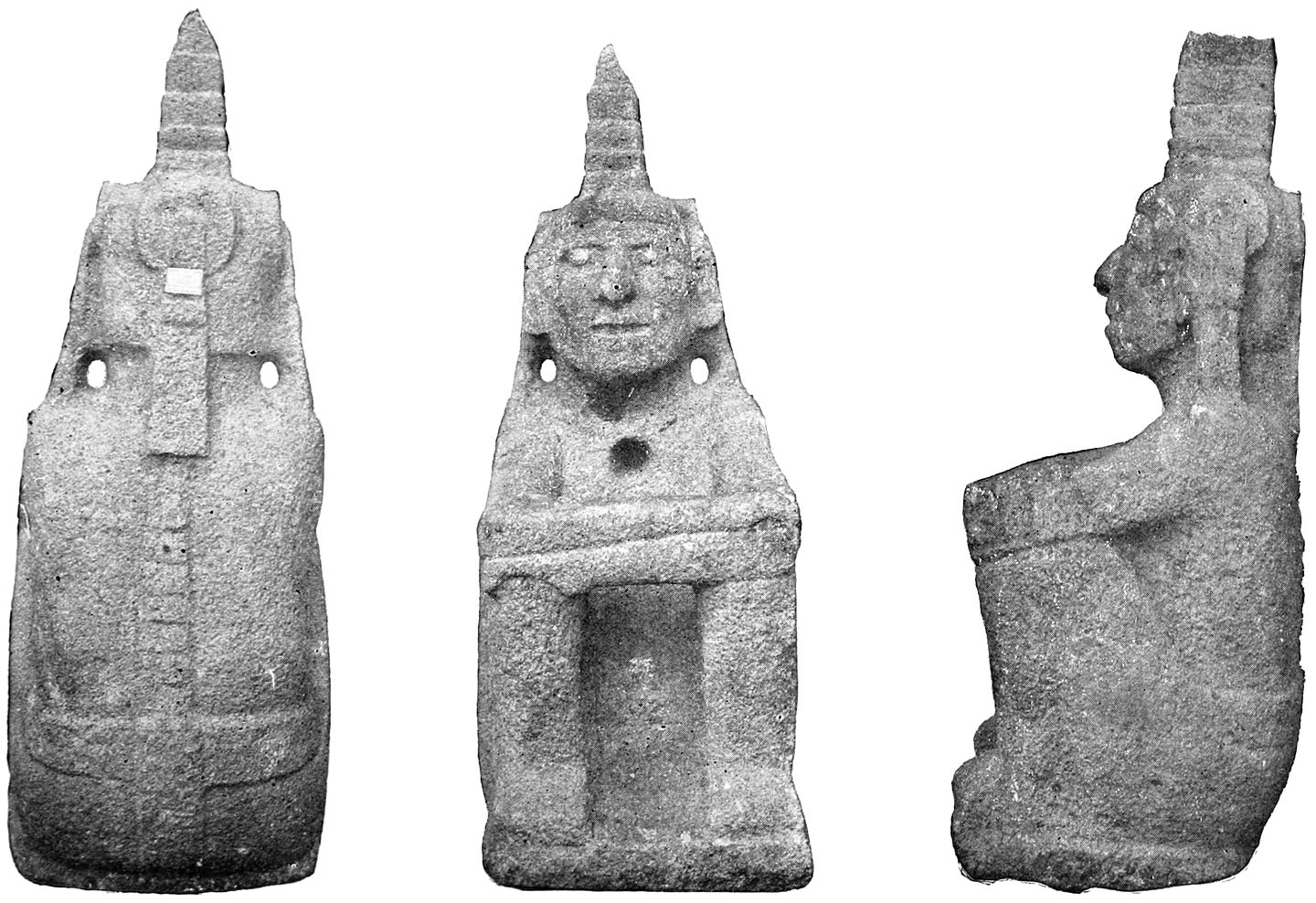 STONE FIGURE OF MACUILXOCHITL.