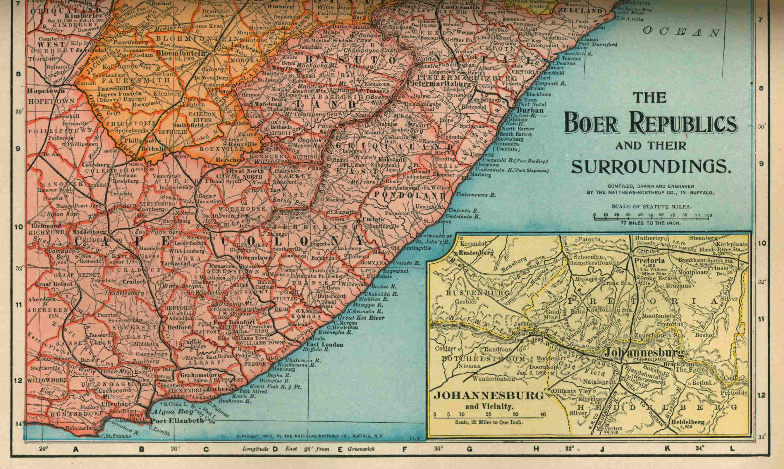 The Boer Republics and the Surroundings.