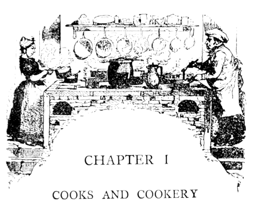 cooks in kitchen