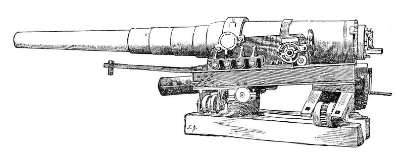 Drawing of gun