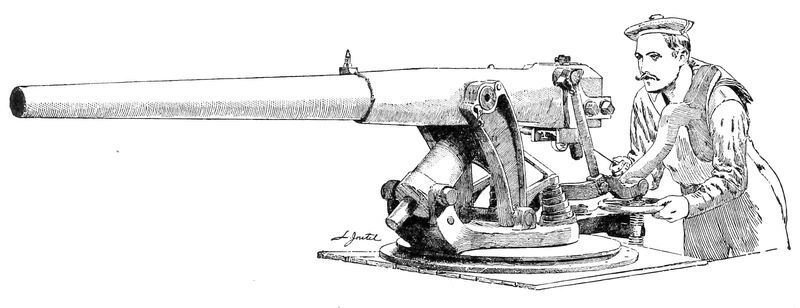 Drawing of gun