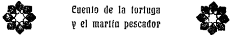 Cuento de la tortuga y el martín pescador