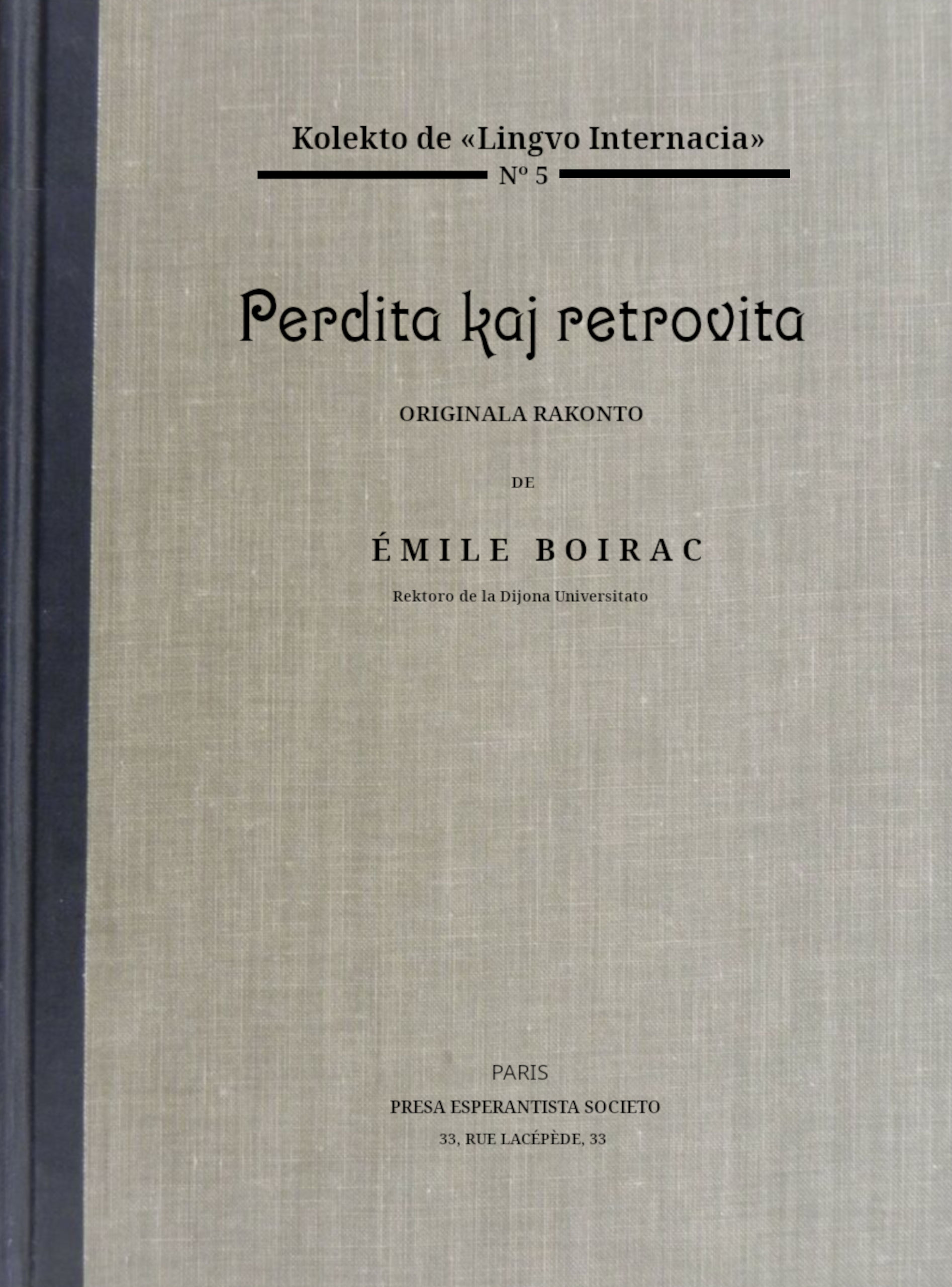 Perdita kaj retrovita