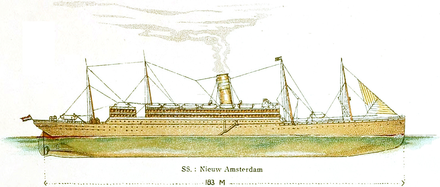 Packet Ship, «Nieuw Amsterdam»; 1905