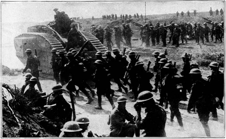 FORWARD WITH THE TANKS AGAINST BAPAUME