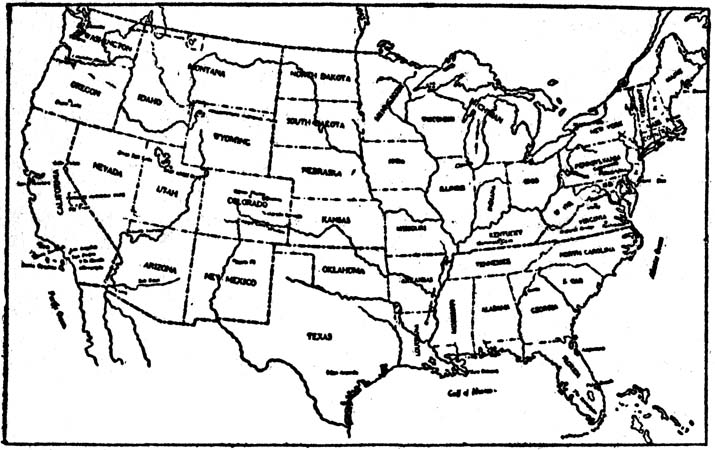 Map of the United States