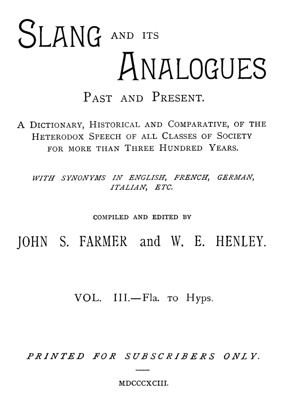 Original Title Page.