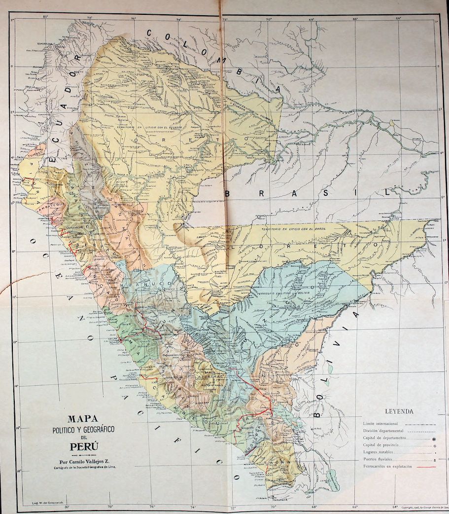 MAPA POLITICO Y GEOGRÁFICO DEL PERÚ