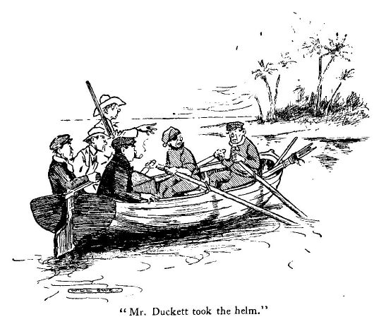 'mr. Duckett Took the Helm.'
