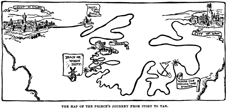 The Map of the Prince's Journey from Itoby to Yan.