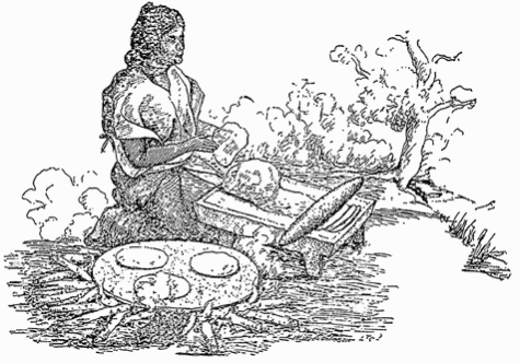 Mexican Woman Making Tortillas