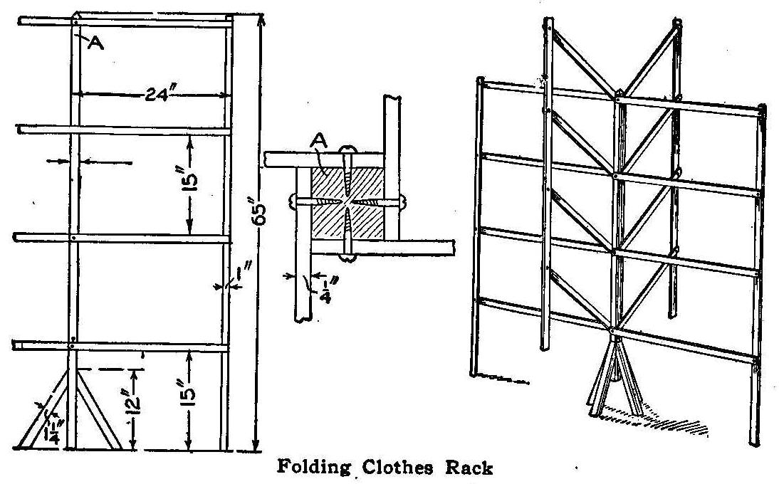 Folding Clothes Rack