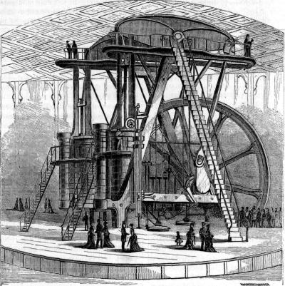 THE CORLISS ENGINE, FURNISHING MOTIVE-POWER FOR MACHINERY HALL.