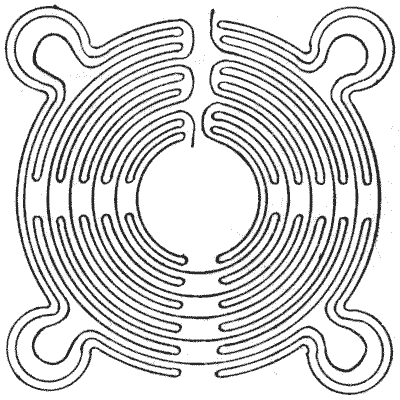 FIG. 4.—Maze at Saffron Walden, Essex.