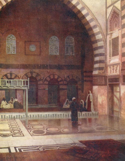 A MOSQUE INTERIOR.