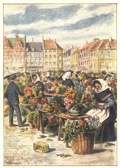 THE FLOWER MARKET, COPENHAGEN.