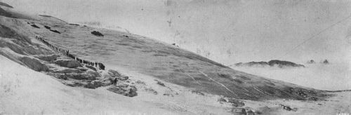 A party of climbers on Winthrop Glacier.