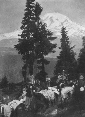 The Mountain seen from the top of Cascade
range.