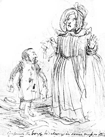 LEECH'S ORIGINAL SKETCH FOR "PEEL'S DIRTY BOY."