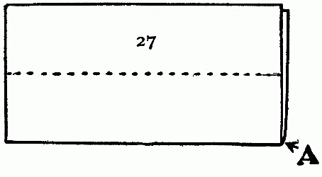 Fig. 27—Paper folded at centre.