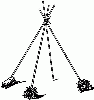 Fig. 168—Framework for wigwam.