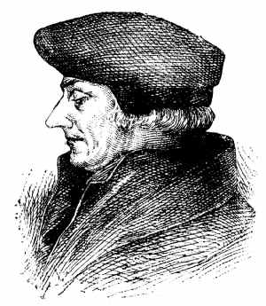 Portrait of Erasmus by Holbein