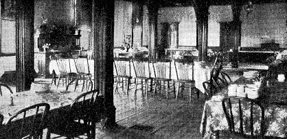 DINING ROOM, GIRLS' HALL, TILLOTSON COLLEGE.