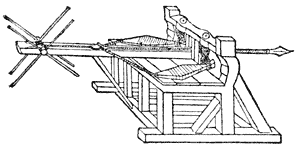 Catapult, het kanon uit de dagen van Philippus.