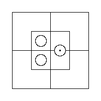 Diagram representing all m are y prime