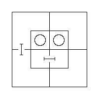 Diagram representing all m are x prime and y m prime exists