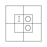 Diagram representing x m and y prime m does not exist