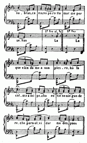 partitura de Casta Paloma