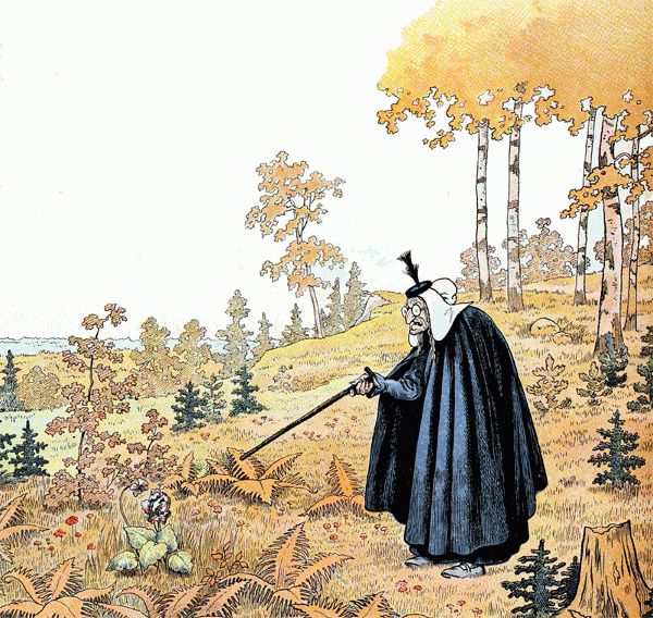 la vieille fée des bois et la violette