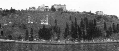 THE TURKISH STUDENTS WAVED HATS AND FLAGS.