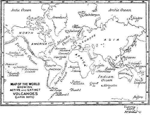 Map of Volcanoes