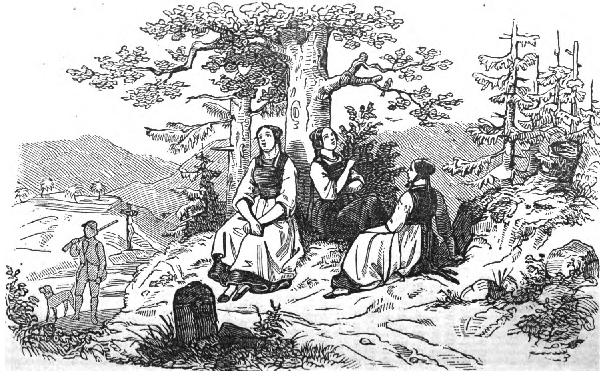 The three girls sat motionless.