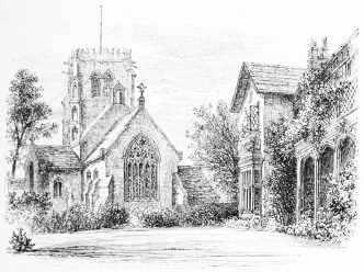 ALDERLEY CHURCH AND RECTORY.